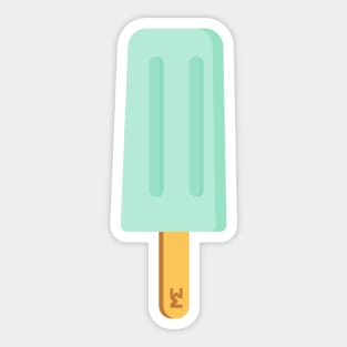 Mint ice lolly Sticker